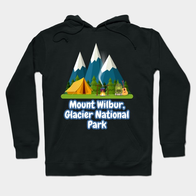 Mount Wilbur, Glacier National Park Hoodie by Canada Cities